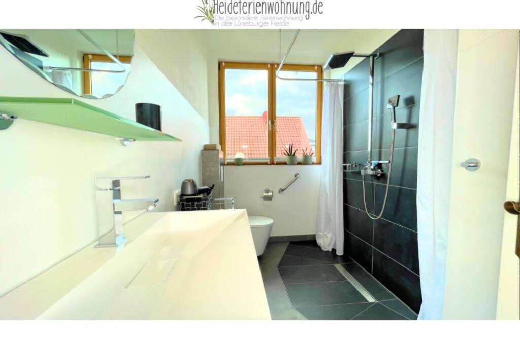 Heideferienwohnung - Die Neue Ferienwohnung Walsrode Exterior foto